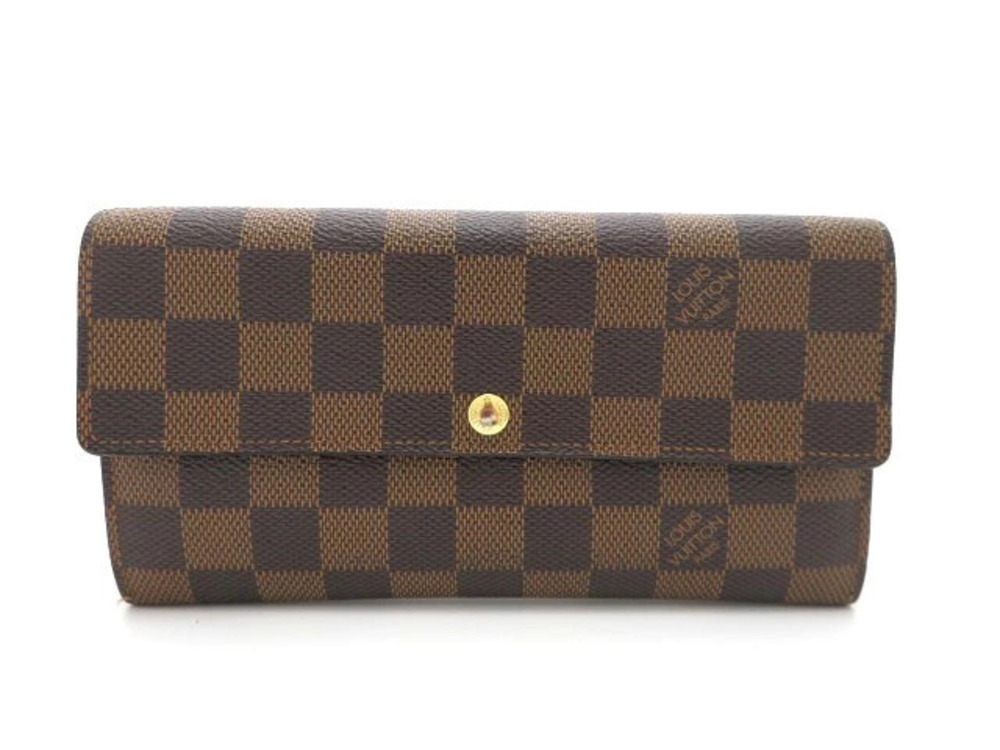 LOUIS VUITTON Long Wallet Portefeuille Sarah Damier